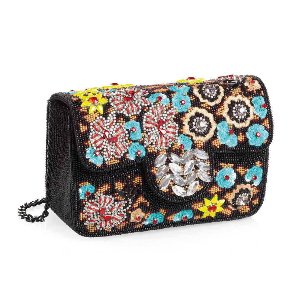 Ottaviani Clutch con ricami,cristalli,perline e strass 2025