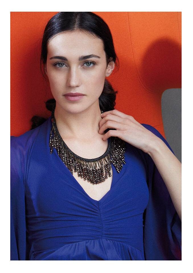 Ottaviani Collana con cristalli,resina e strass Qualità