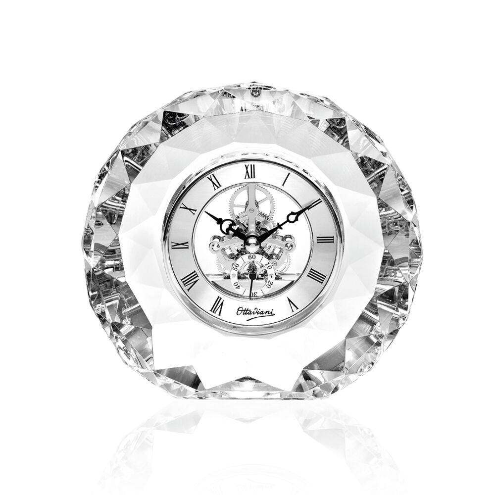 Ottaviani Orologio in cristallo h. 15,5 cm Sconto di tempo limitato