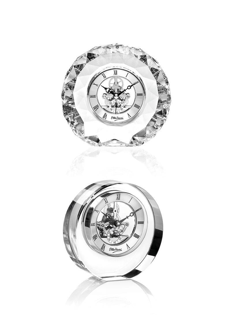 Ottaviani Orologio in cristallo h. 15,5 cm Sconto di tempo limitato