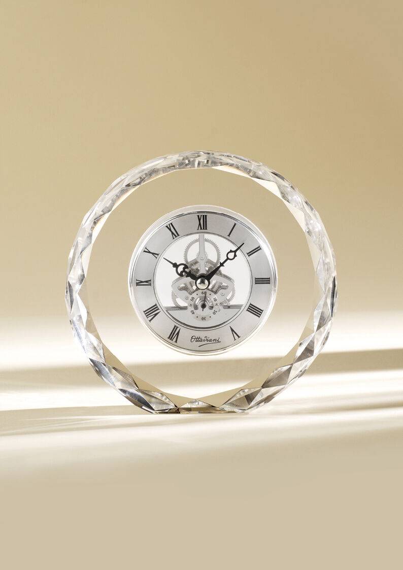Ottaviani Orologio in cristallo h. 15,5 cm Sconto di tempo limitato