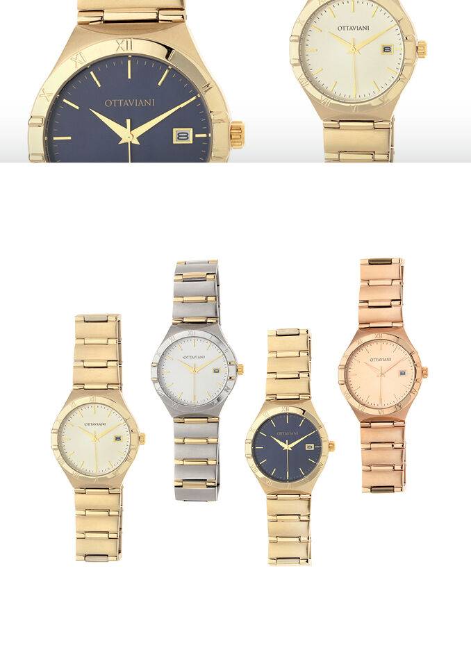 Ottaviani Quarzo classic gold con quadrante blu Vendite stagionali