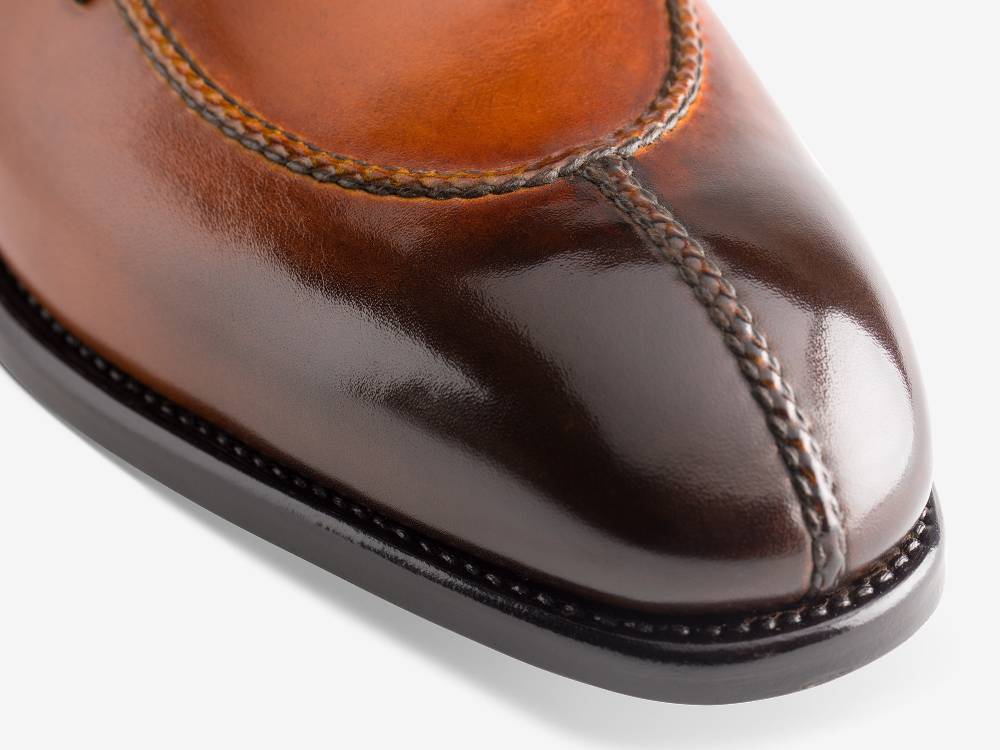 ﻿Paolo Sartori Art. 583 Derby in pelle Anticata Cognac In Saldo