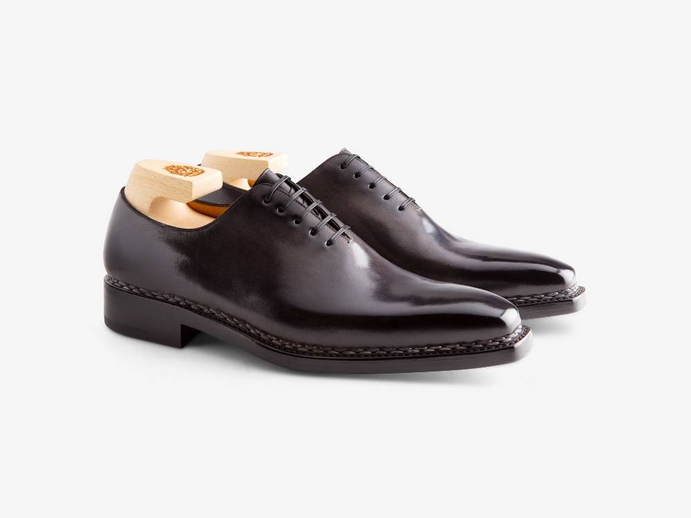 Paolo Sartori Art. 175B Oxford in pelle Anticata Grigio Qualità