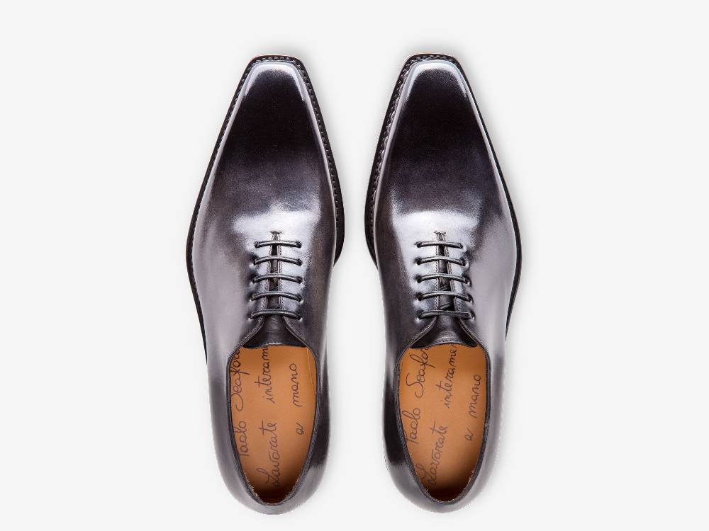 Paolo Sartori Art. 680 Oxford un pezzo in pelle Anticata Grigio Vendita