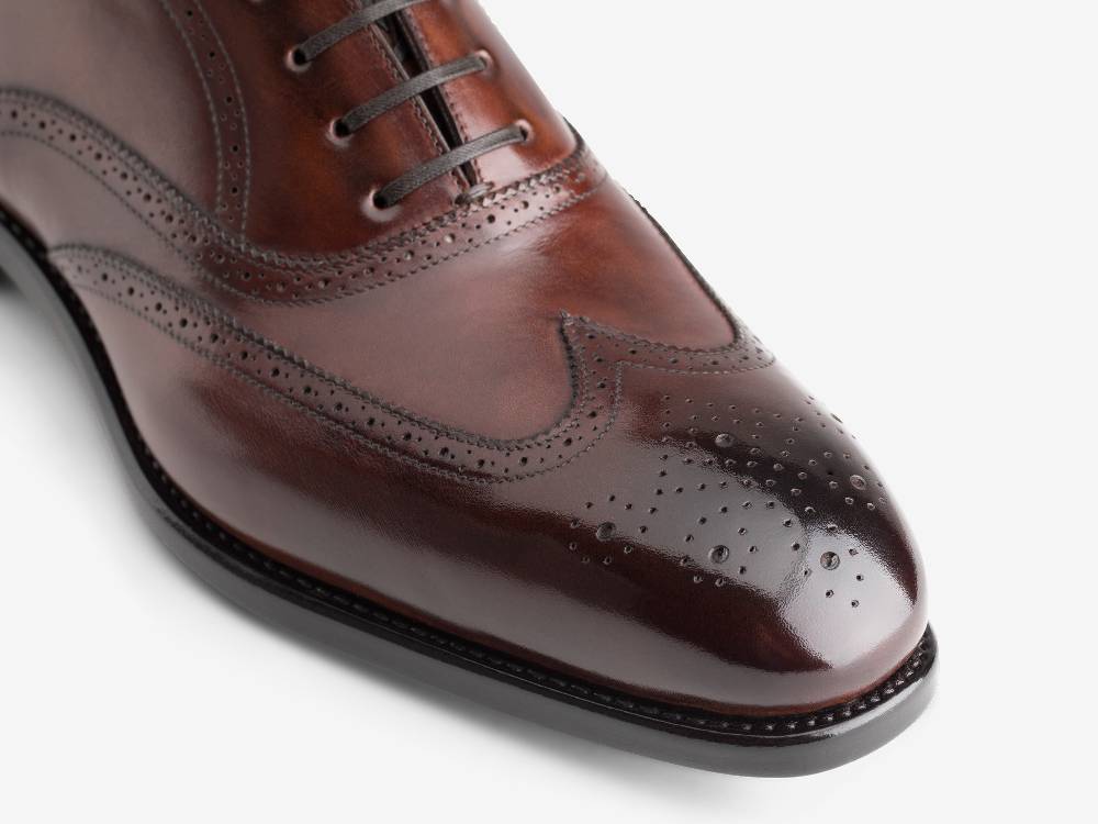 Paolo Sartori Art. 611 Oxford in pelle Anticata Amarone Pezzi Unici