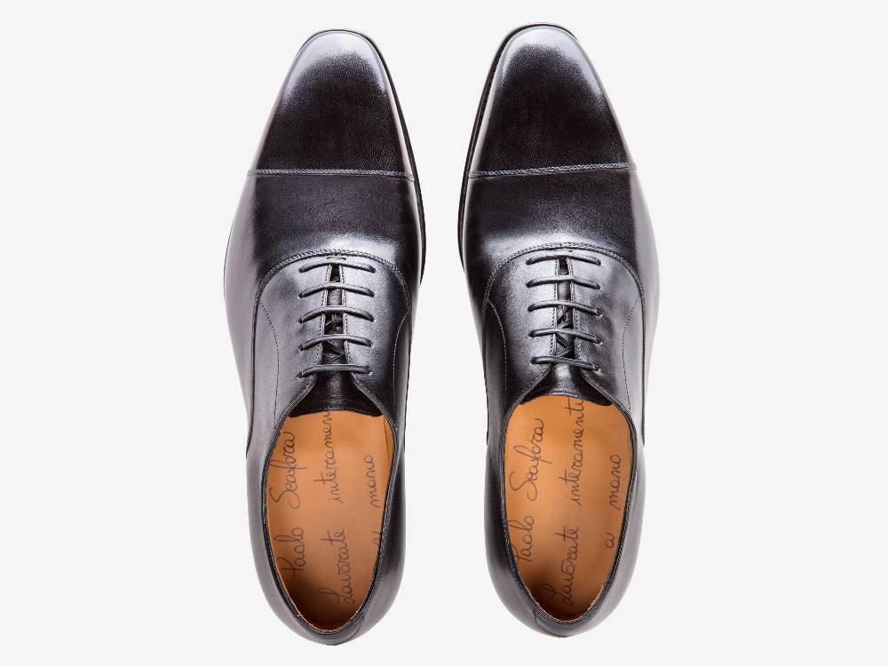 Paolo Sartori Art. 576 Oxford in pelle Anticata Nera Soddisfazione Garantita