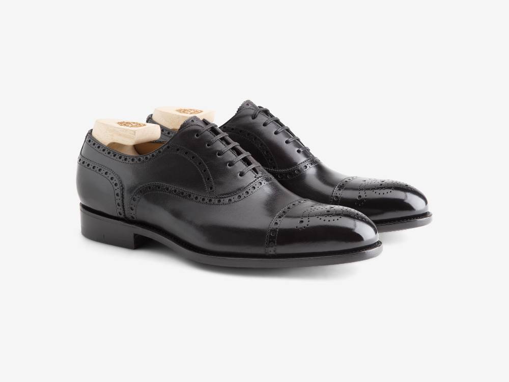 Paolo Sartori Art. 06 Oxford in pelle Atinticata Nera Negozi Online