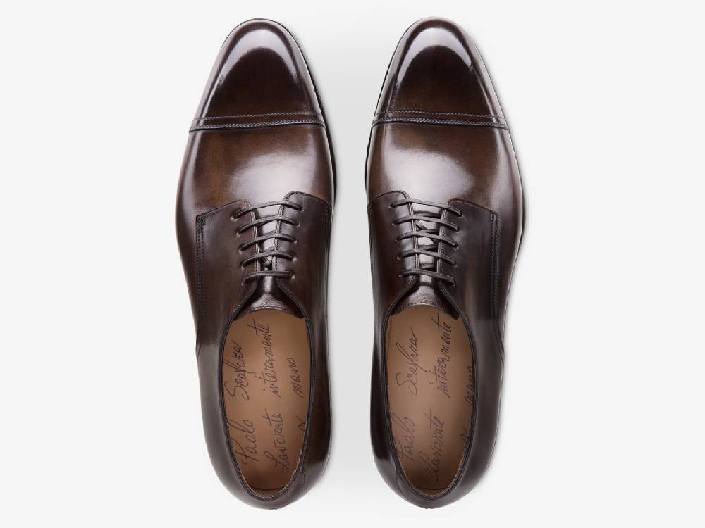 Paolo Sartori Art.668 Derby in Pelle Anticata Montella Fino Al -60%