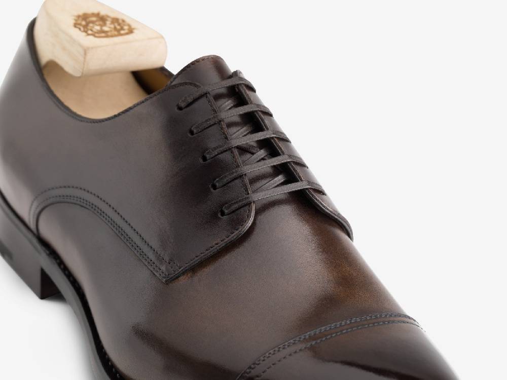 Paolo Sartori Art.668 Derby in Pelle Anticata Montella Fino Al -60%