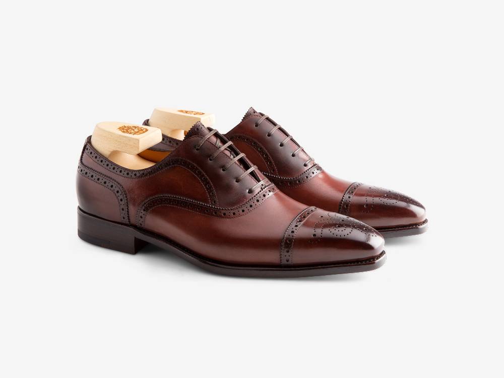 Paolo Sartori Art. 587 Oxford in pelle Anticata Amarone Prezzo Ridotto