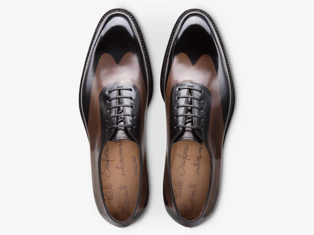 Paolo Sartori ART. 658 Oxford in pelle Dipinta a Mano Montella e Vietri Sconto