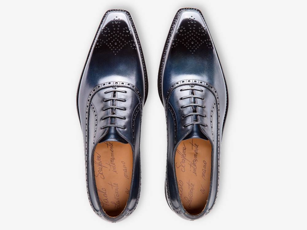 Paolo Sartori Art. 700 Oxford in pelle Anticata Oceano Online