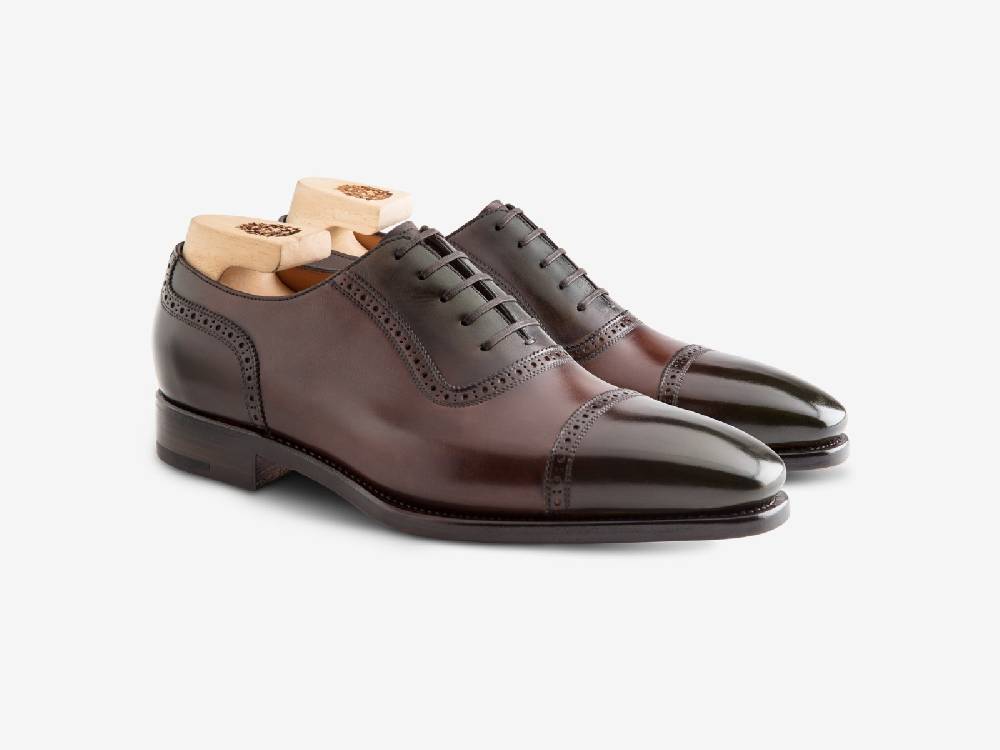 Paolo Sartori Art. 770 Oxford in Antiqued Montella Leather In Vendita
