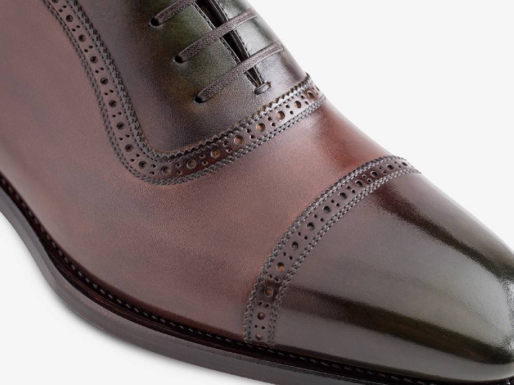 Paolo Sartori Art. 770 Oxford in Antiqued Montella Leather In Vendita