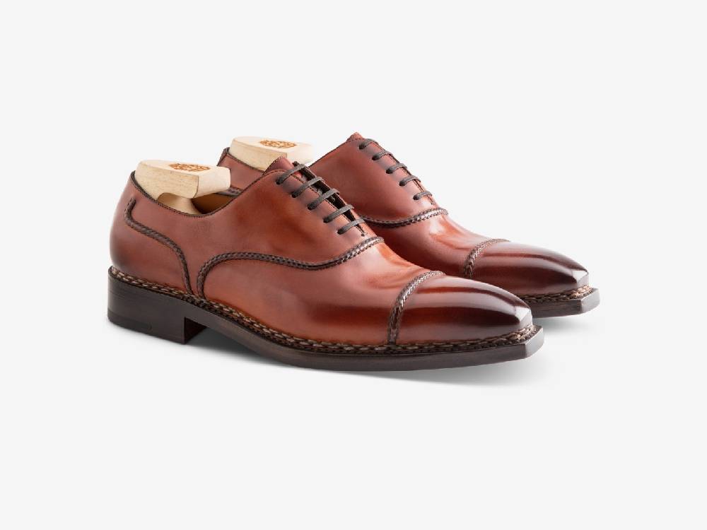 Paolo Sartori Art. 175BOUT Oxford in pelle Anticata Cognac I Più Venduti