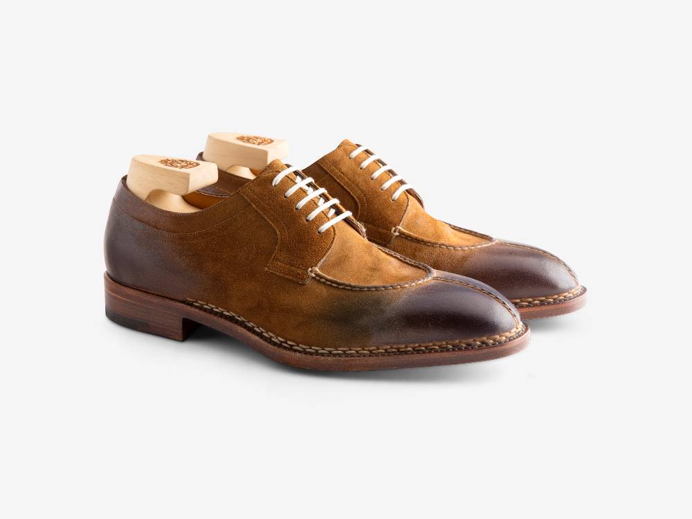 Paolo Sartori Art. 583 Derby in Camoscio Mountarde Vendite Flash