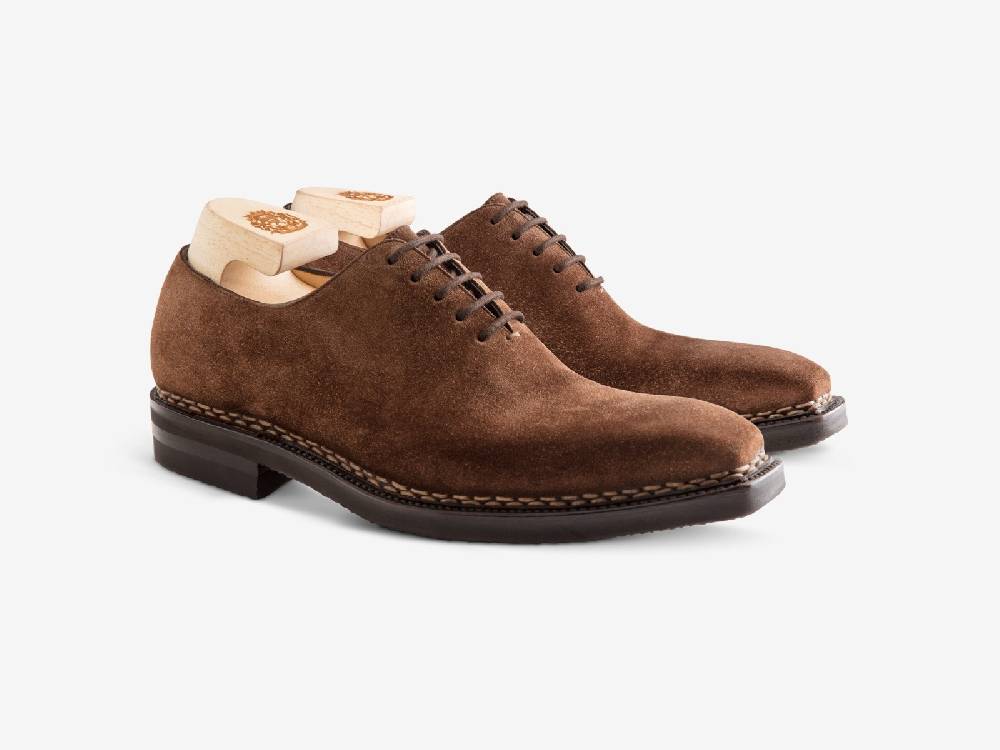 Paolo Sartori Art. 175B Oxford in in pelle scamosciata Marrone Negozio