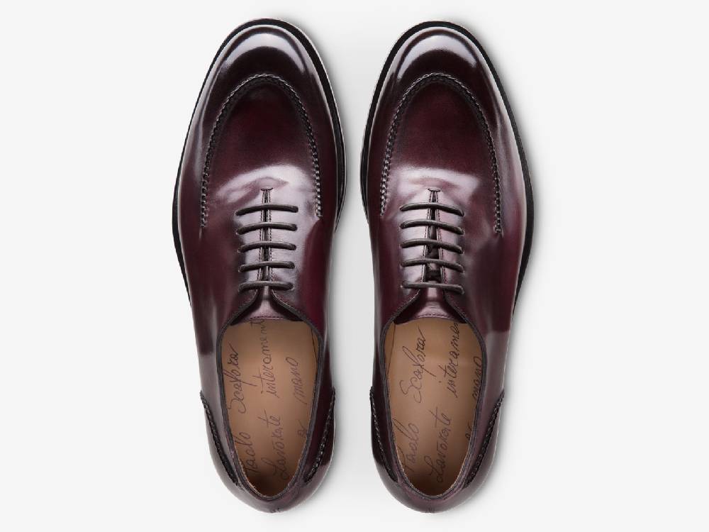 Paolo Sartori Art.666 Oxford in pelle Anticata Bordeaux Moda