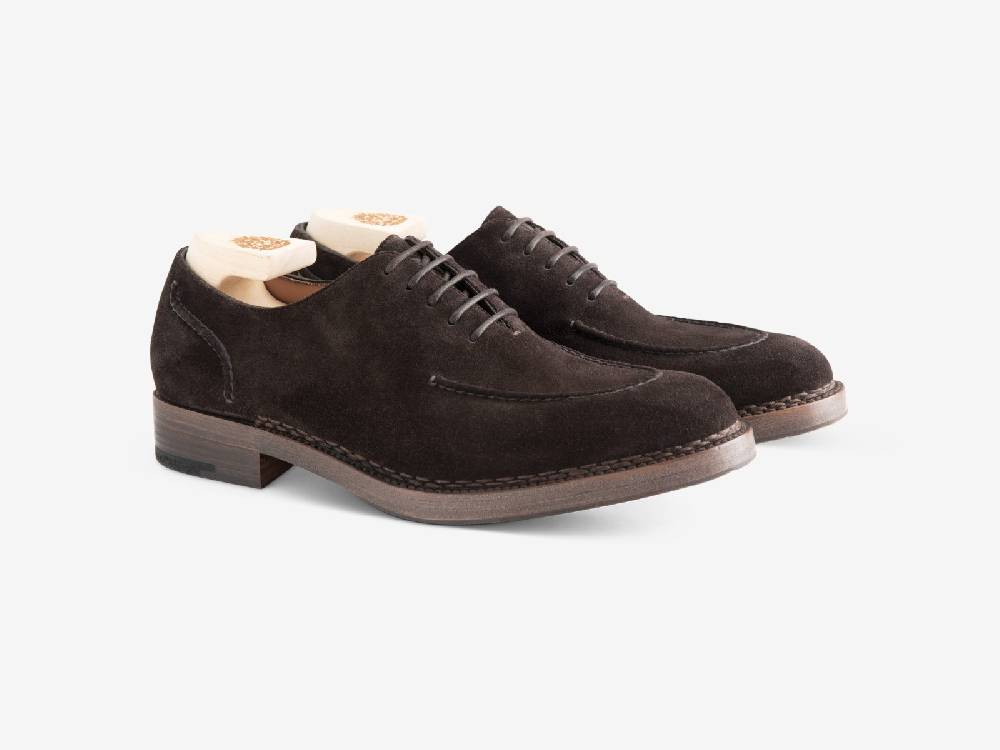 Paolo Sartori Art.666 Oxford in Camoscio Dark Brown 2025