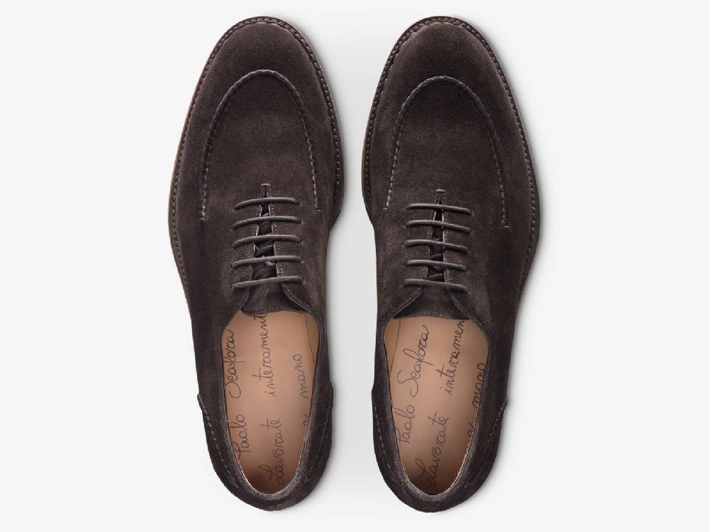 Paolo Sartori Art.666 Oxford in Camoscio Dark Brown 2025
