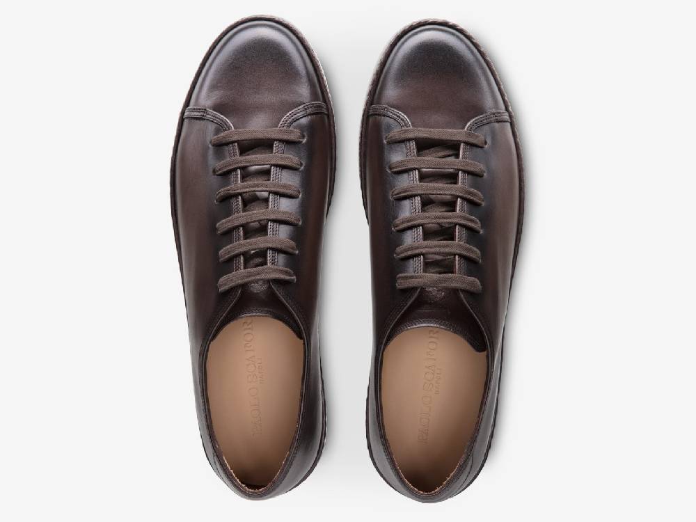Paolo Sartori Art.Tenny1 Sneakers In Vitello Anticato Vietri Negozi Online
