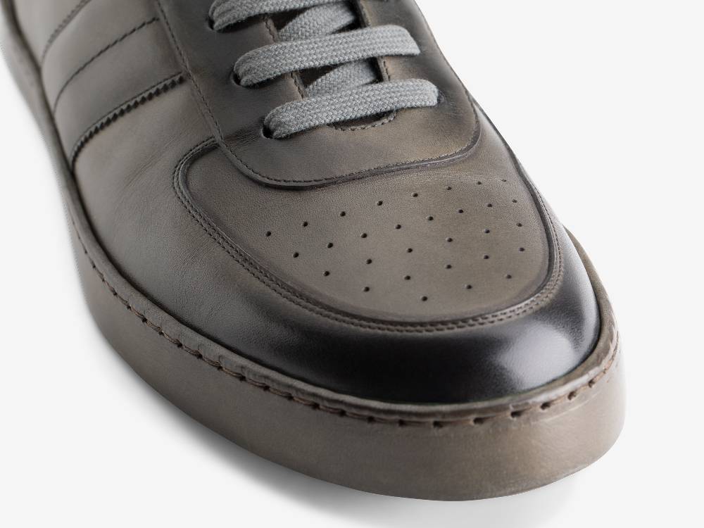 Paolo Sartori Art.Tenny2 Sneakers In Pelle Anticata Ardesia Consegna Veloce