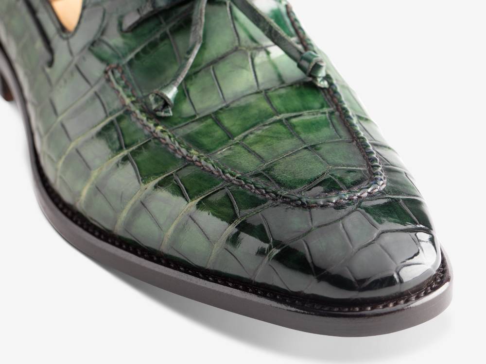 Paolo Sartori Art. 541 Mocassino in pelle Anticata Verde Smeraldo Negozi Online