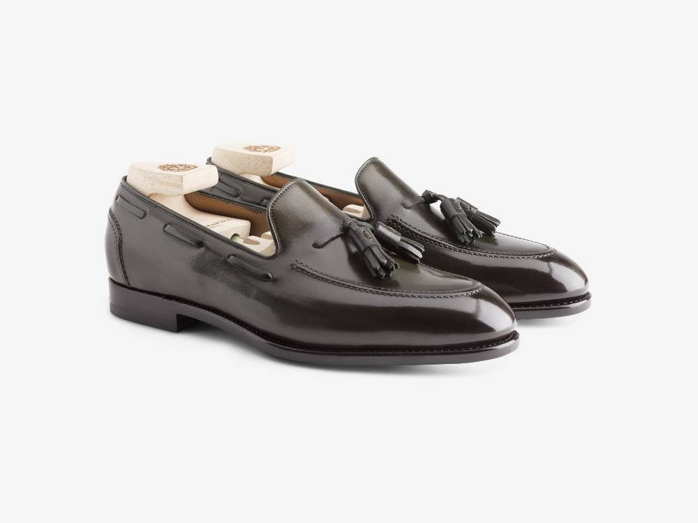 Paolo Sartori Art.562 Mocassino in pelle Anticata Oliva Shopping Online