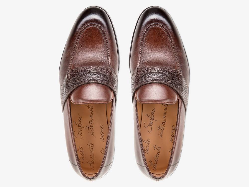 Paolo Sartori Art. 726 Loafer in Antiqued Montella Leather Convenienza
