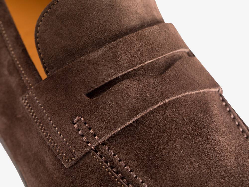 Paolo Sartori Art. 638 Mocassino in Camoscio Marrone scuro Economico