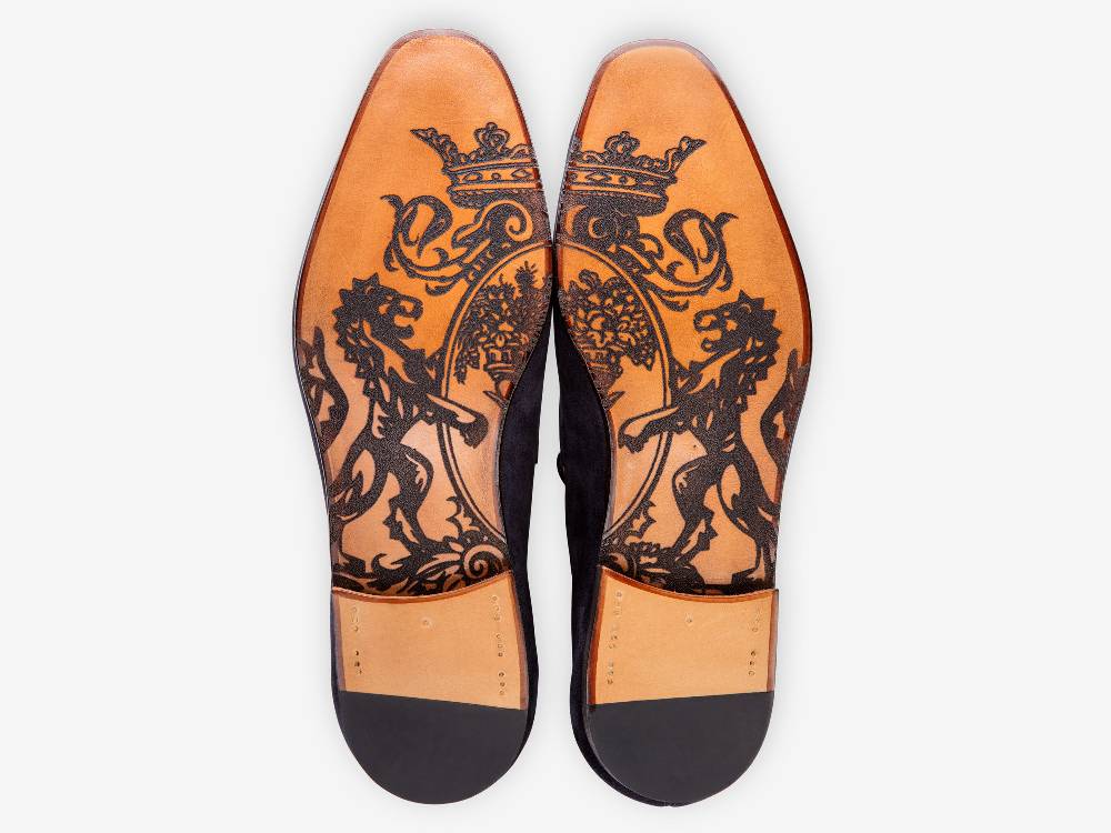 Paolo Sartori Art. 638 Mocassino in Camoscio Blue Outlet