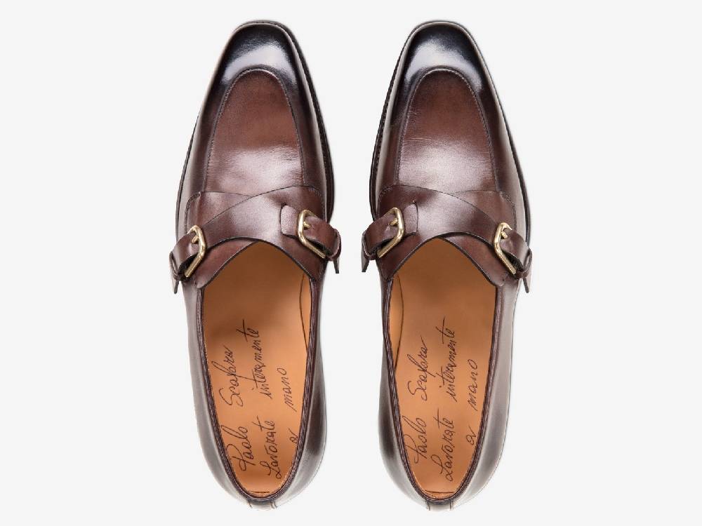 Paolo Sartori Art. 774 Loafer in Antiqued Vietri Leather In Saldo