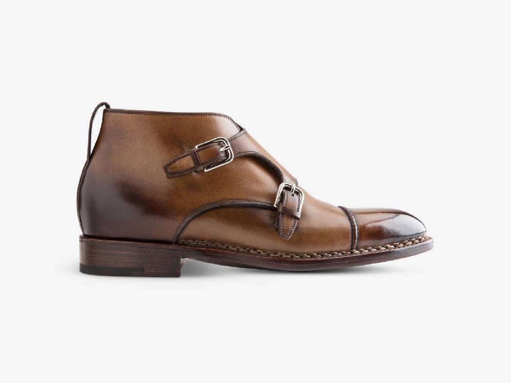Paolo Sartori Art. 771 Boots Monkstrap in Antiqued Autunno Leather Acquista Ora