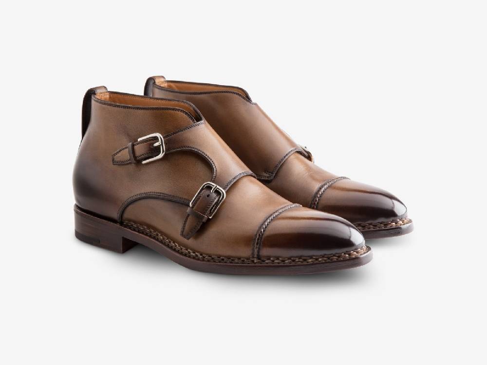 Paolo Sartori Art. 771 Boots Monkstrap in Antiqued Autunno Leather Acquista Ora