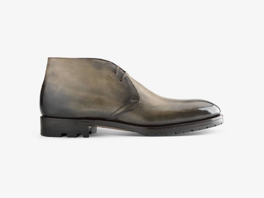 Paolo Sartori Art. 512 Desert Boot in Pelle Anticata Verdegris Fino Al -60%