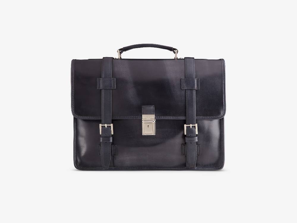 Paolo Sartori Briefcase Briefcase in pelle Anticata Furore Affare Del Giorno
