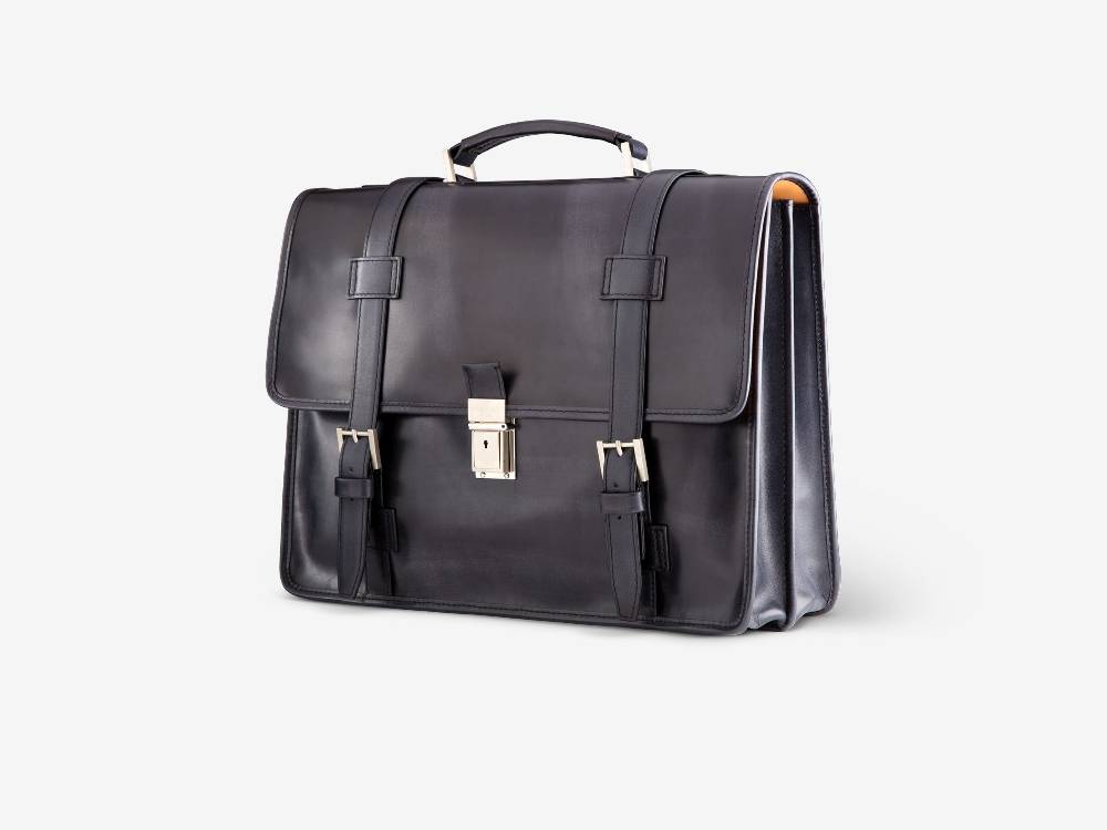 Paolo Sartori Briefcase Briefcase in pelle Anticata Furore Affare Del Giorno