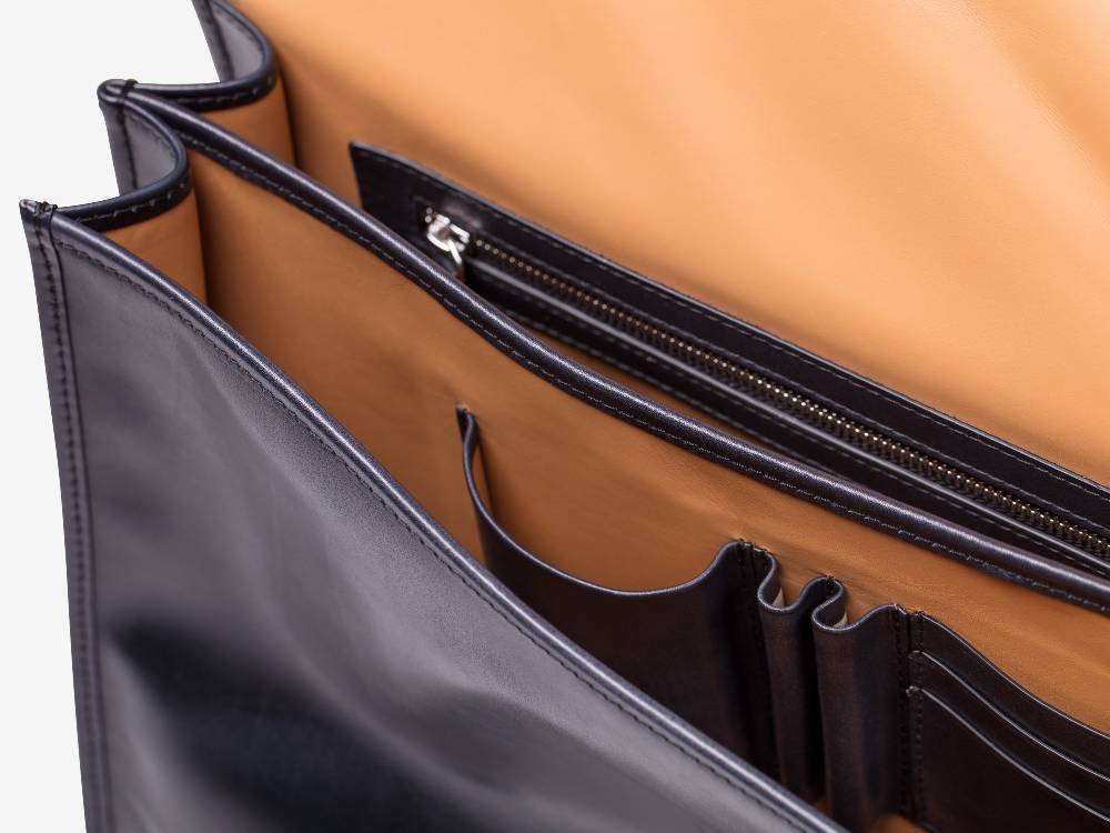 Paolo Sartori Briefcase Briefcase in pelle Anticata Furore Affare Del Giorno