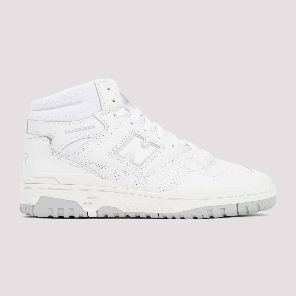 ﻿NEW BALANCE  Sneakers Alte Bianche in Pelle Uomo New Balance 650 In Saldo