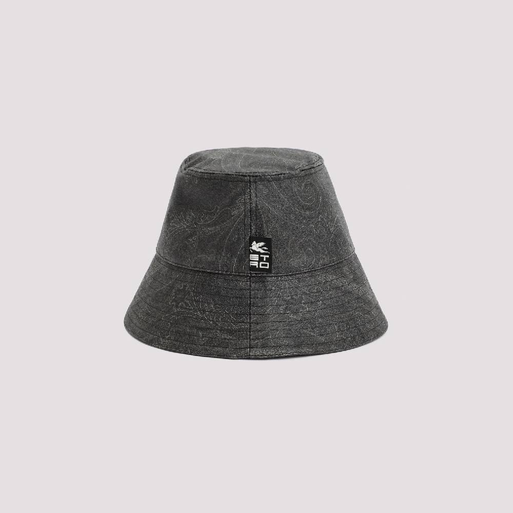 ETRO  Cappello Secchiello ETRO Paisley in Cotone - Nero Affare Del Giorno