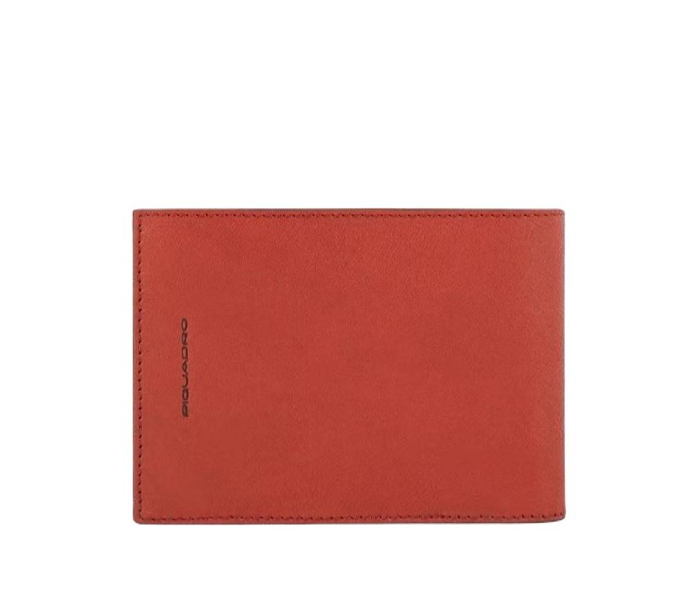 PIQUADRO  Portafoglio Piquadro Uomo in Pelle Arancione Sconto