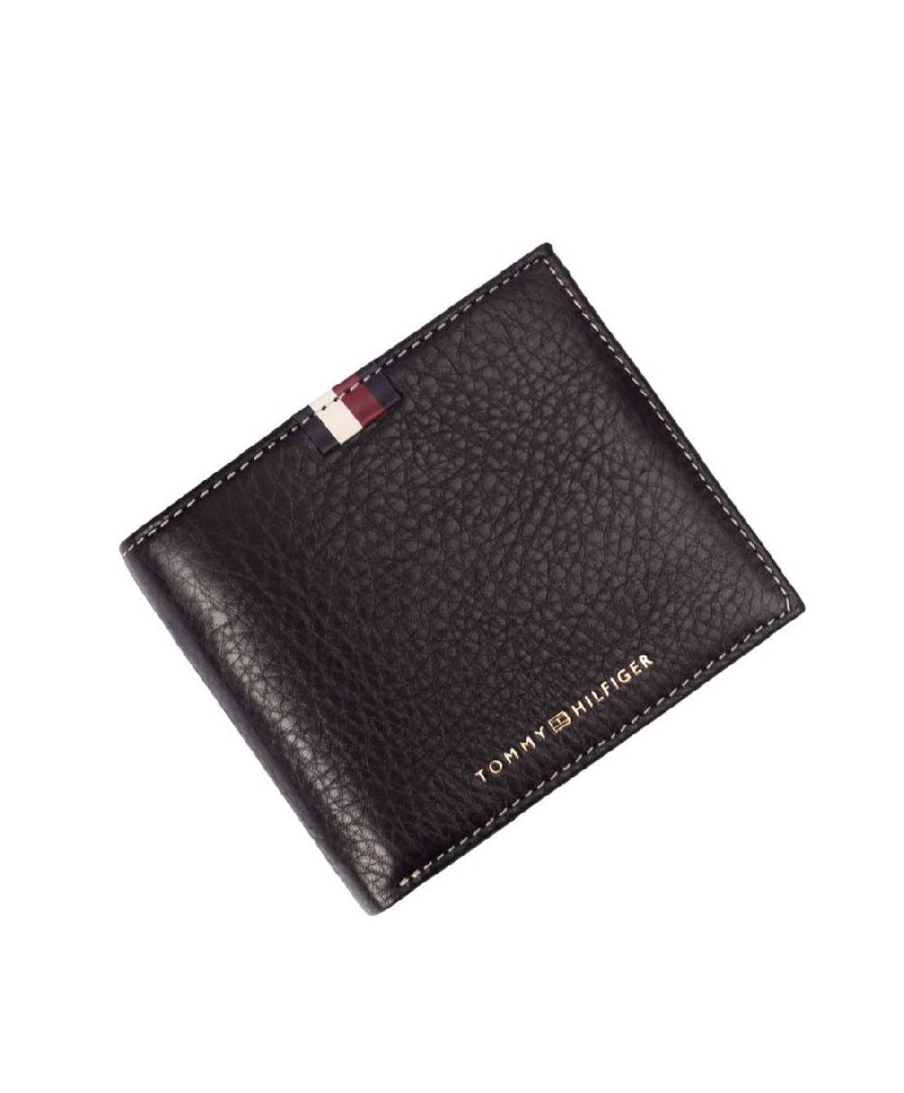 TOMMY HILFIGER  Portafoglio Uomo Pelle Nera Tommy Hilfiger Saldi