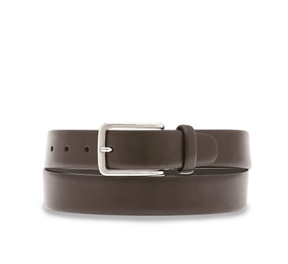 THE BRIDGE  Cintura di Pelle Nera Elegante THE BRIDGE per Uomo - Accessorio 3,5cm Saldi Di Fabbrica