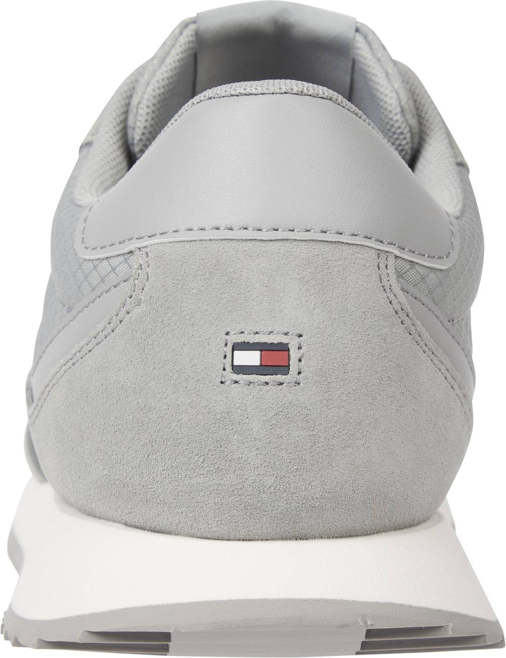 TOMMY JEANS  Sneakers Grigie Uomo in Pelle e Tessuto Tommy Jeans Italy