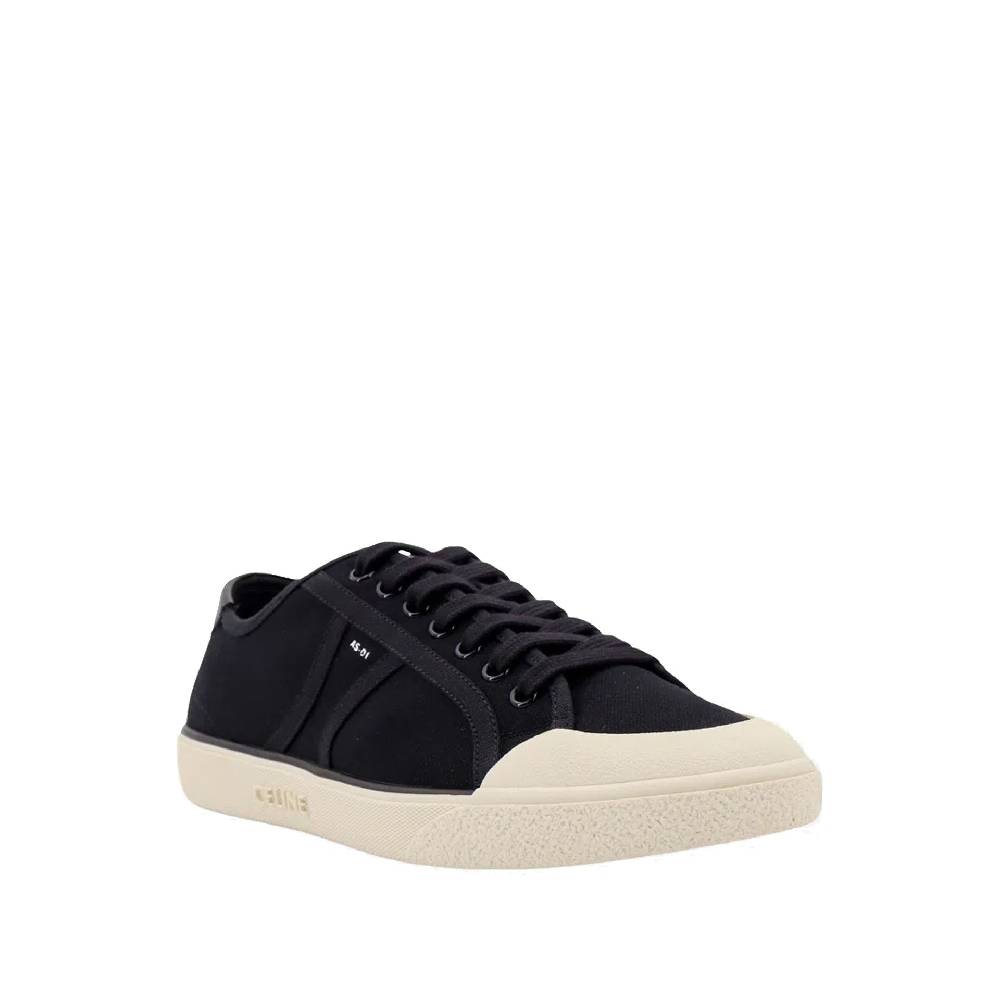 CELINE  Sneakers Uomo Celine Alan in Tela Nera In Linea