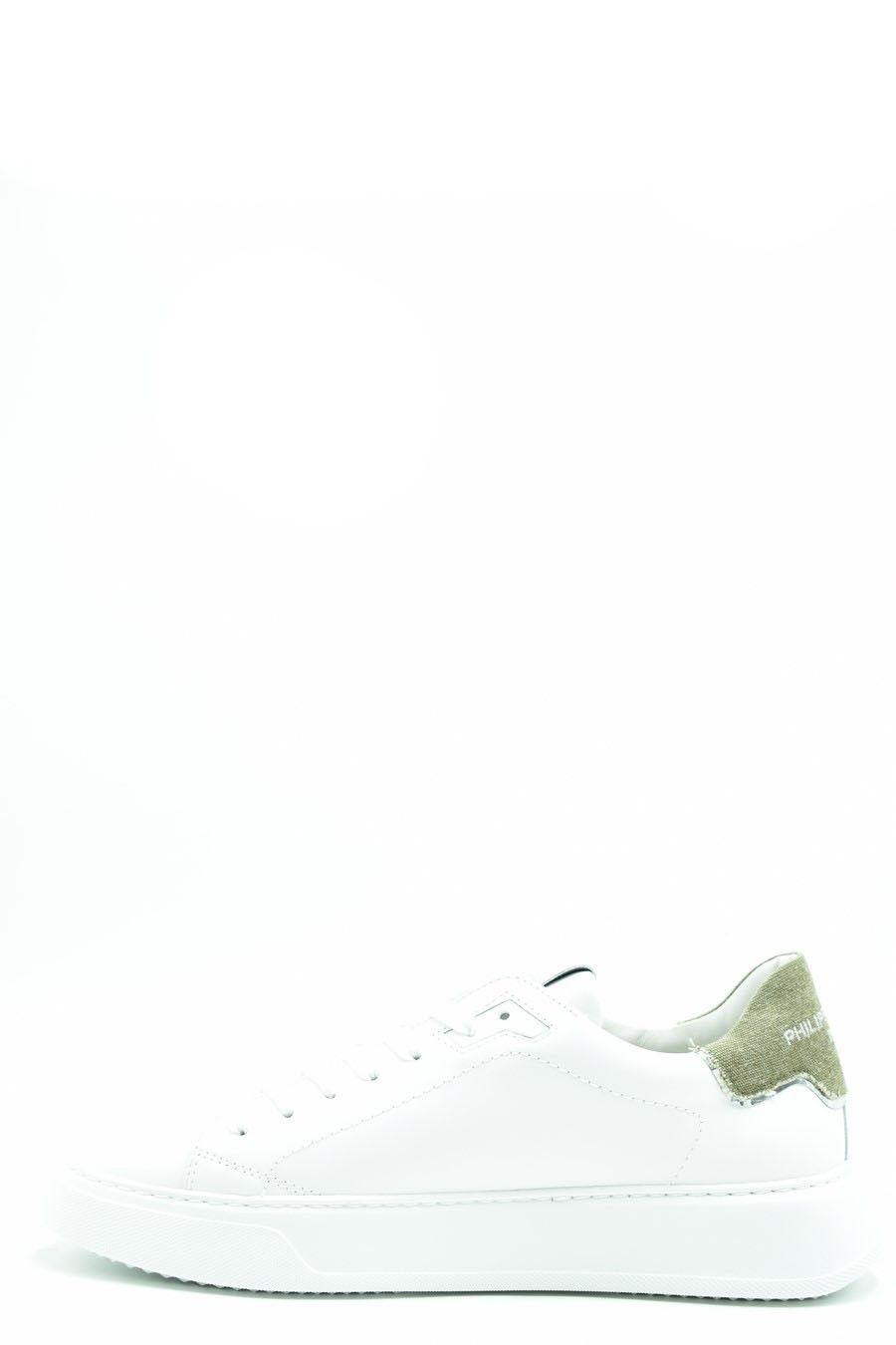 PHILIPPE MODEL  Sneakers in Pelle Bianca Uomo Philippe Model BTLUVCD2 Acquista Ora