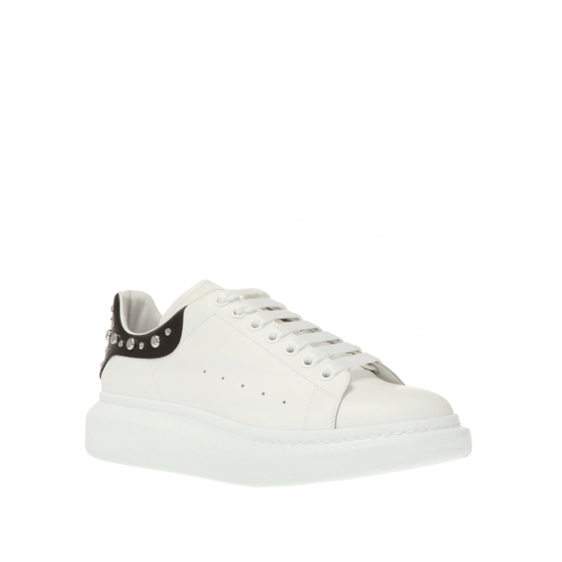 ALEXANDER MCQUEEN  Sneakers in Pelle Borchiata Bianche Alexander McQueen Uomo Affare Del Giorno