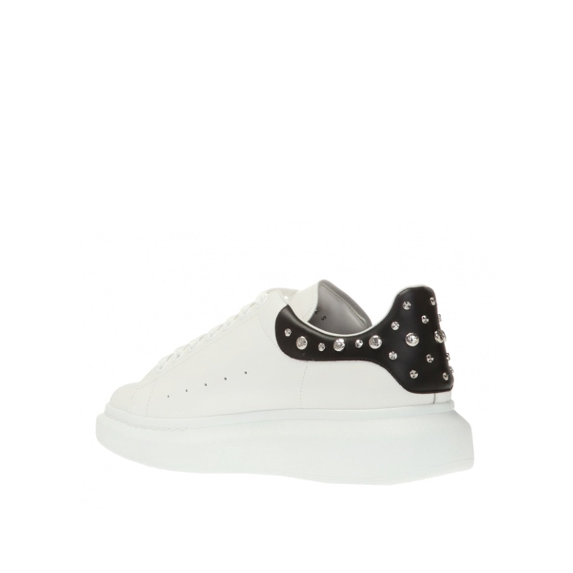 ALEXANDER MCQUEEN  Sneakers in Pelle Borchiata Bianche Alexander McQueen Uomo Affare Del Giorno