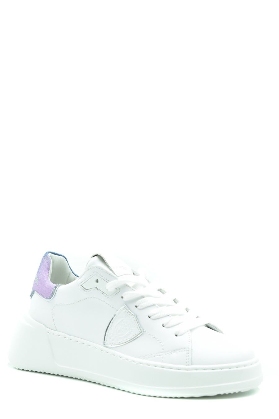 PHILIPPE MODEL  Sneakers Philippe Model da Donna in Pelle Bianca Presa